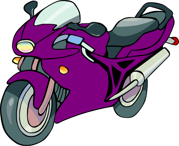 motorcycle clipart purple motorcycle