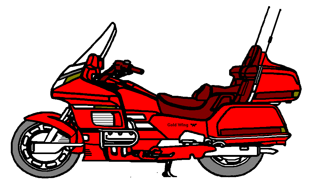 motorcycle clipart red motorcycle