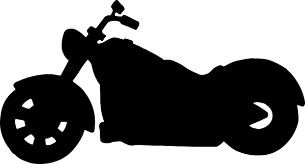 motorcycle clipart silhouette