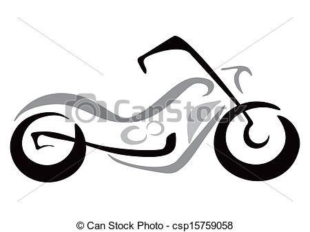 motorcycle clipart simple