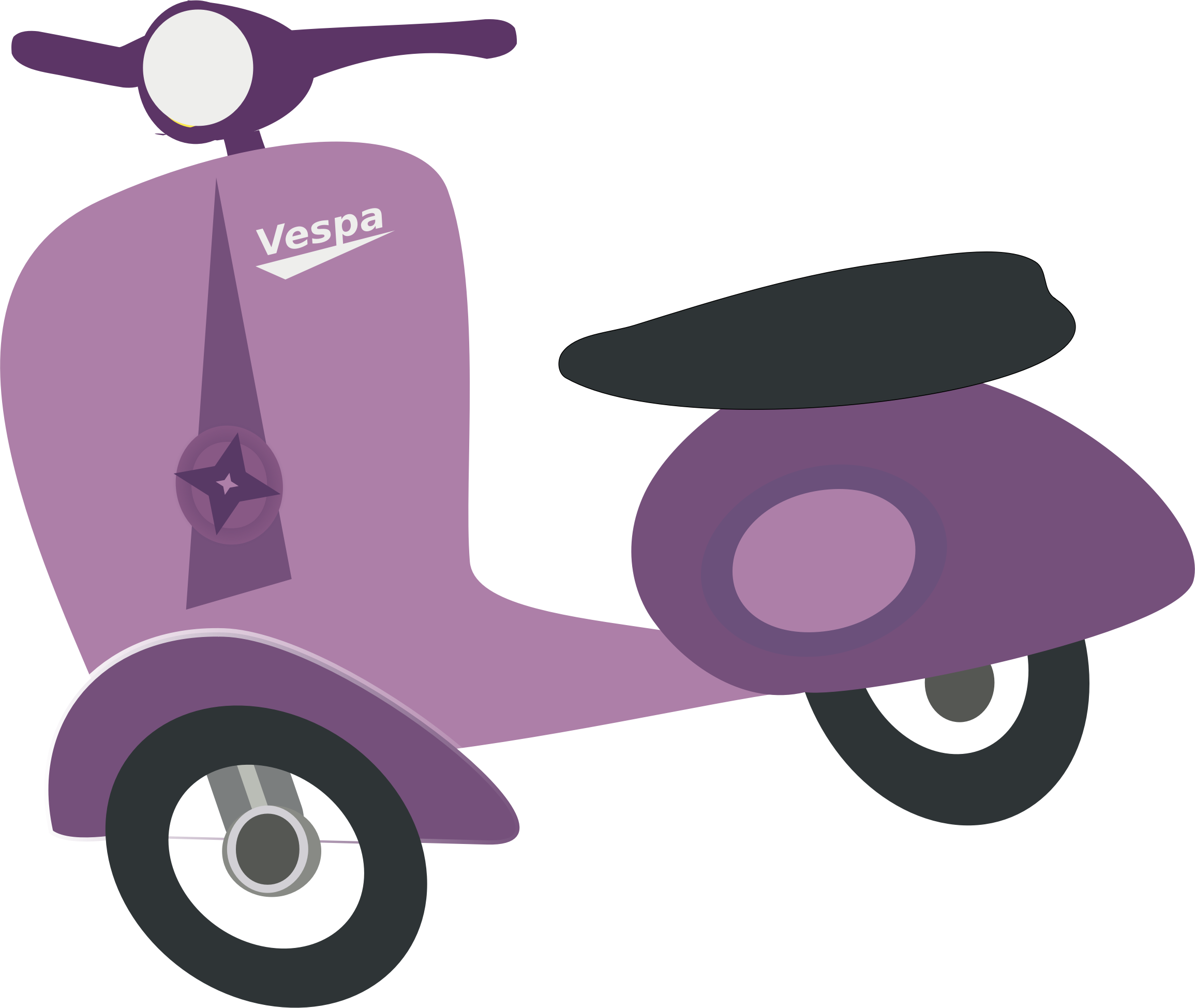 Purple vespa scooter big. Motorcycle clipart stylized
