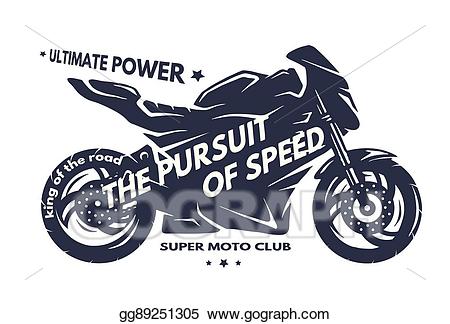 Motorcycle clipart superbike. Vector stock sport 