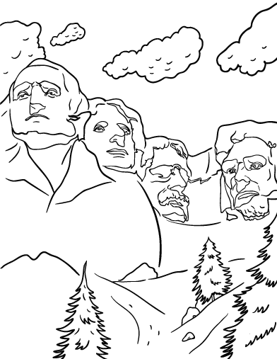 mount rushmore clipart activity