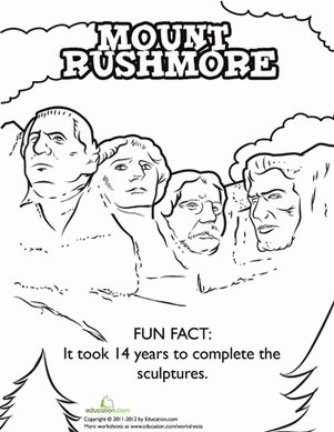 mount rushmore clipart activity