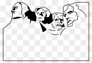 Mount rushmore clipart black and white, Mount rushmore ...