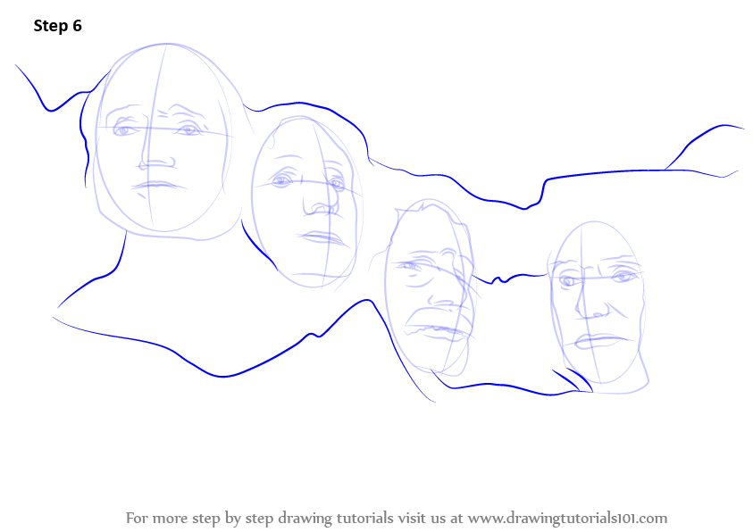 mount rushmore clipart easy