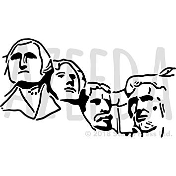 mount rushmore clipart easy