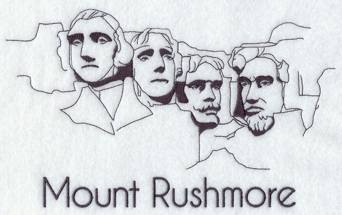 mount rushmore clipart sheet