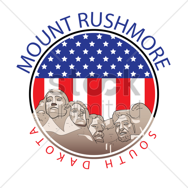 mount rushmore clipart sketch