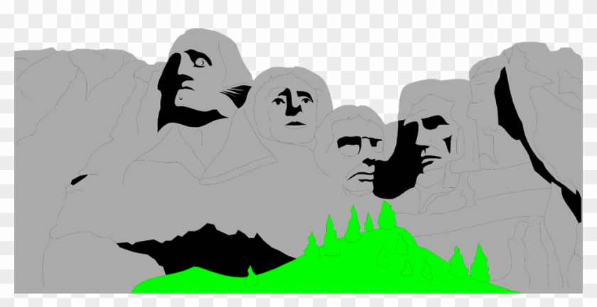 mount rushmore clipart up close