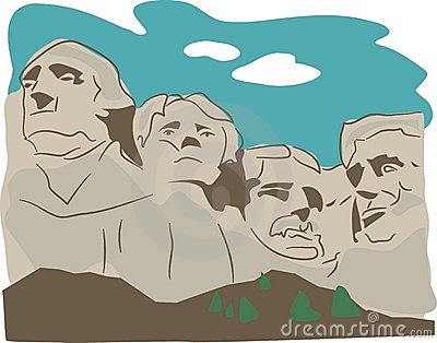 mount rushmore clipart vector