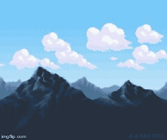 mountain clipart animation