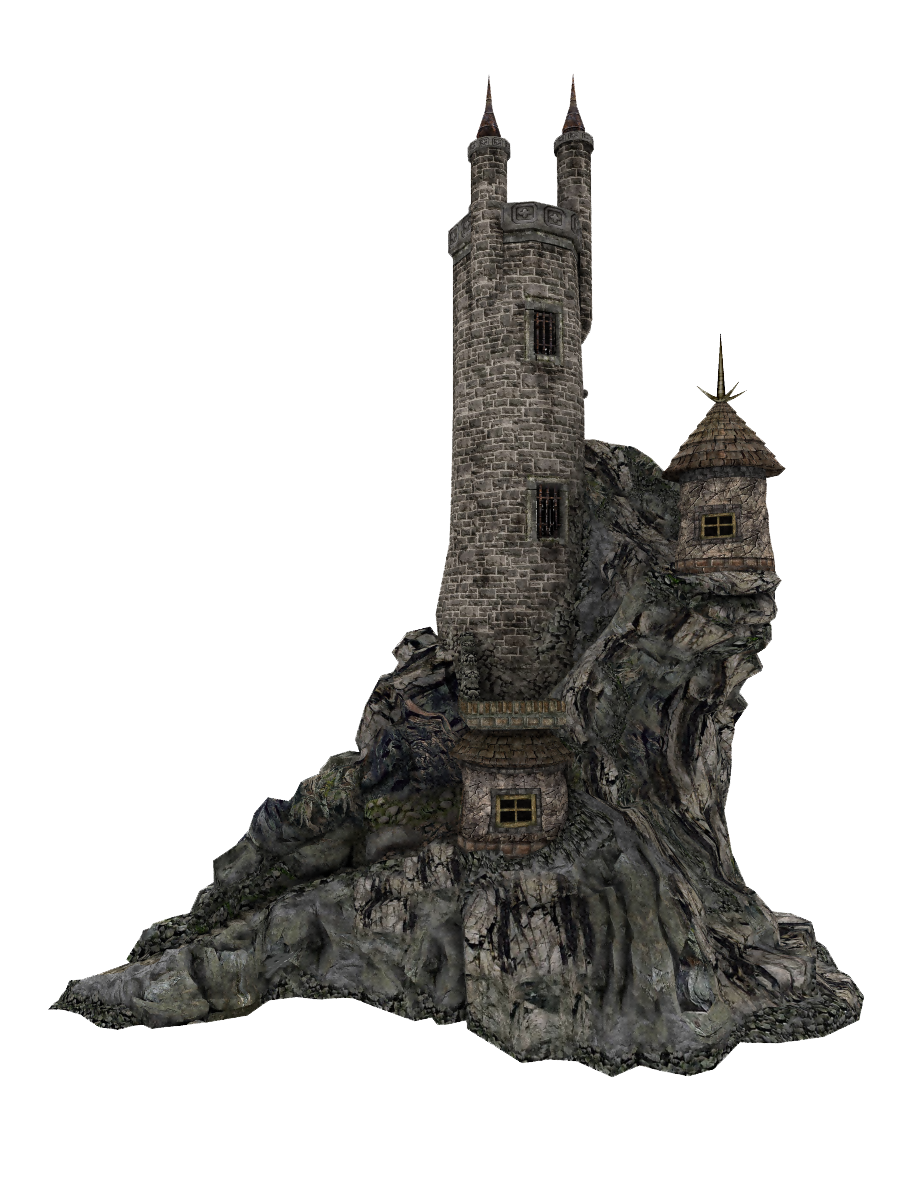 Mountain clipart castle. Wizard s tower stock