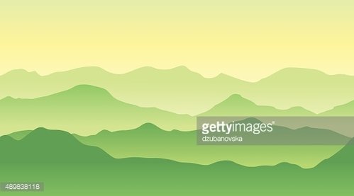 Mountain clipart summer. Green mountains landscape in