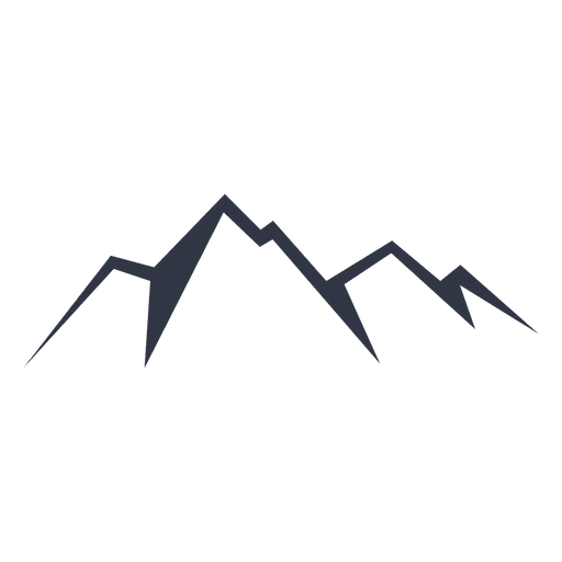 Mountain vector png. Four peak icon transparent