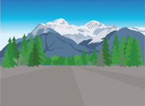 mountains clipart view