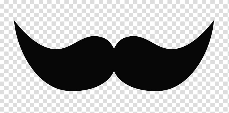 moustache clipart black and white