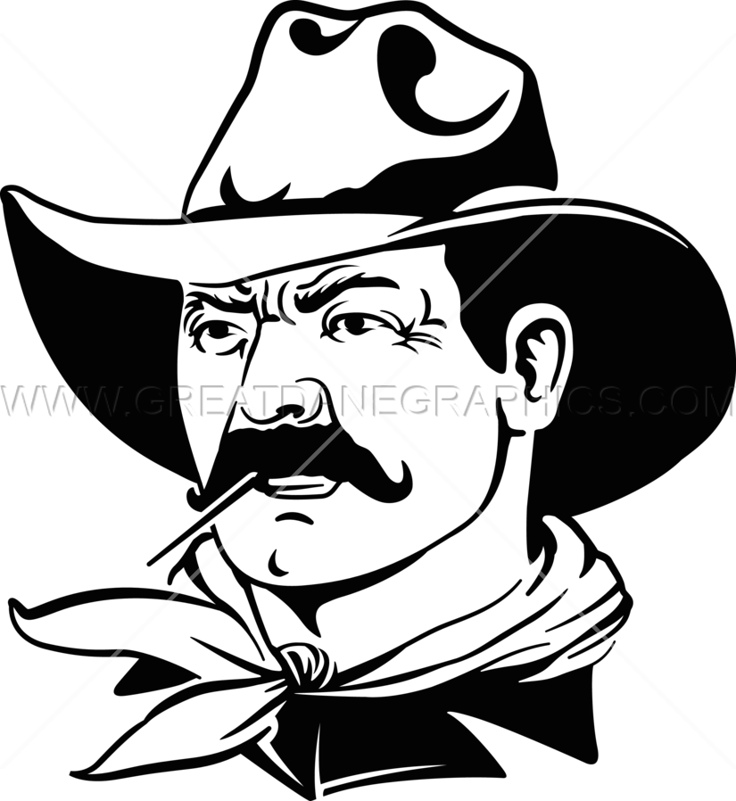 moustache clipart cowboy