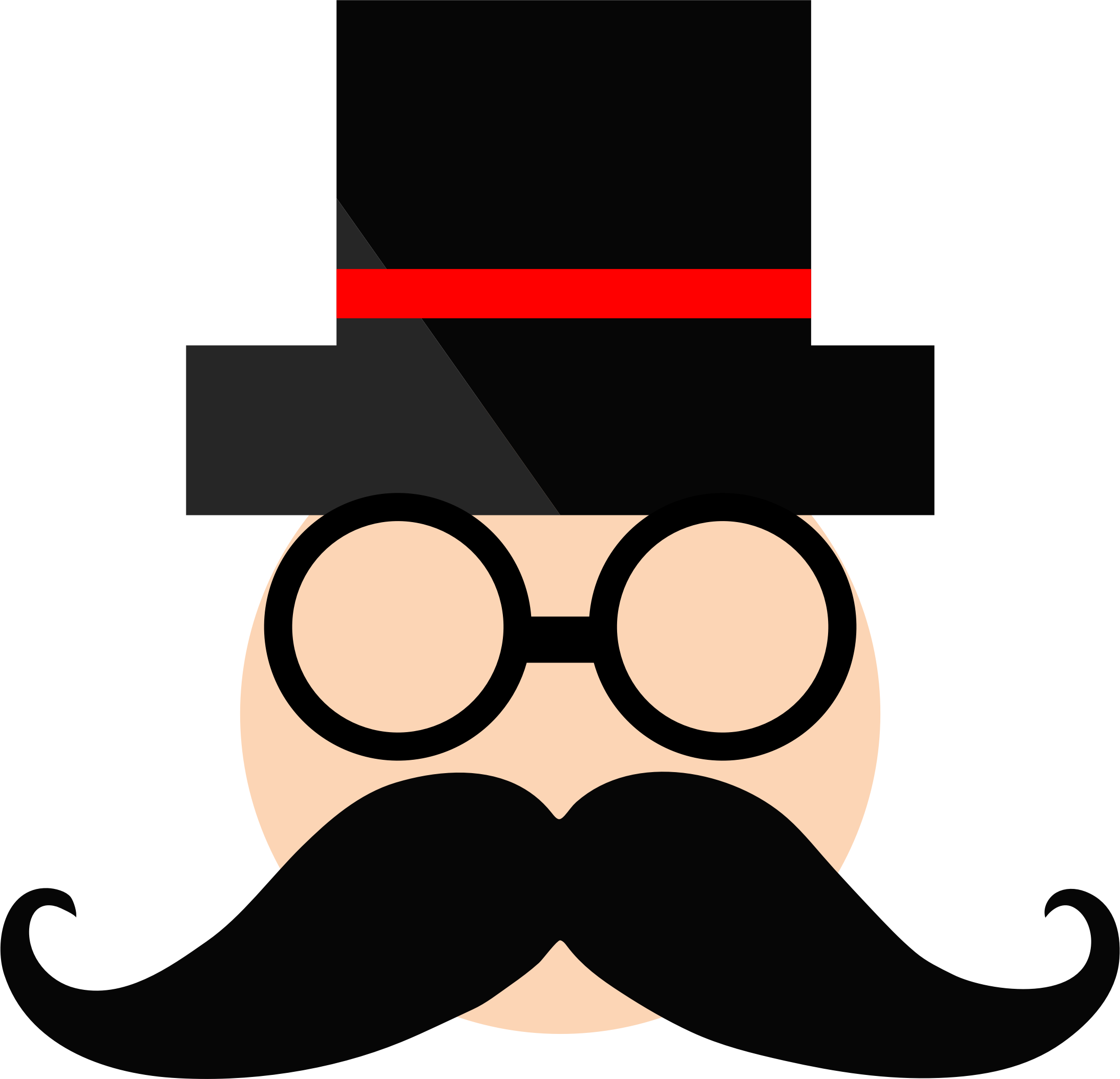 moustache clipart hat
