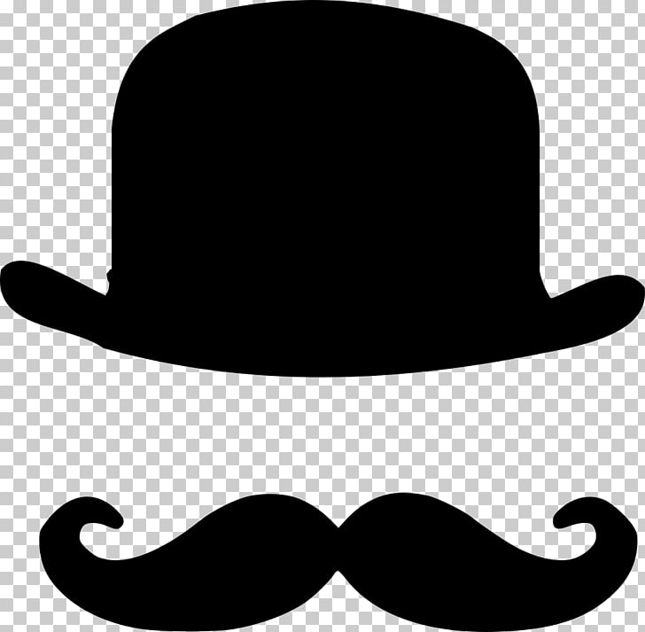 Moustache clipart hat derby. T shirt bowler top