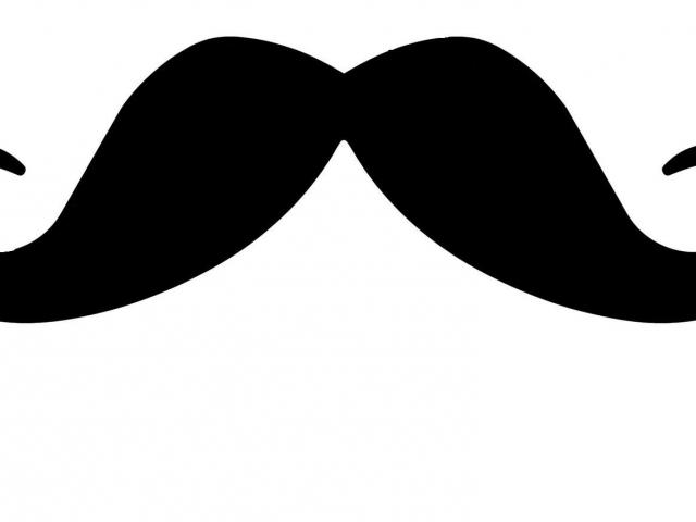 moustache clipart modern
