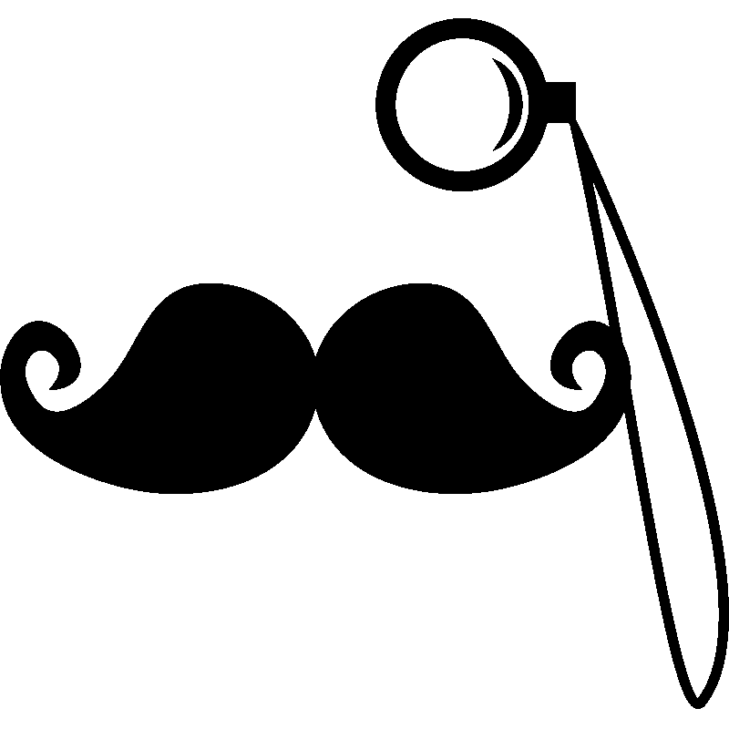 moustache clipart monicle