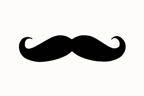 moustache clipart pencil thin mustache