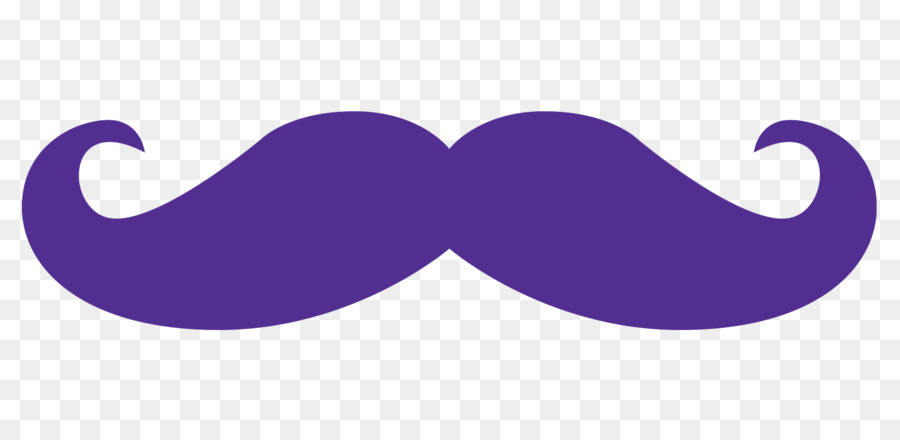 mustache clipart purple