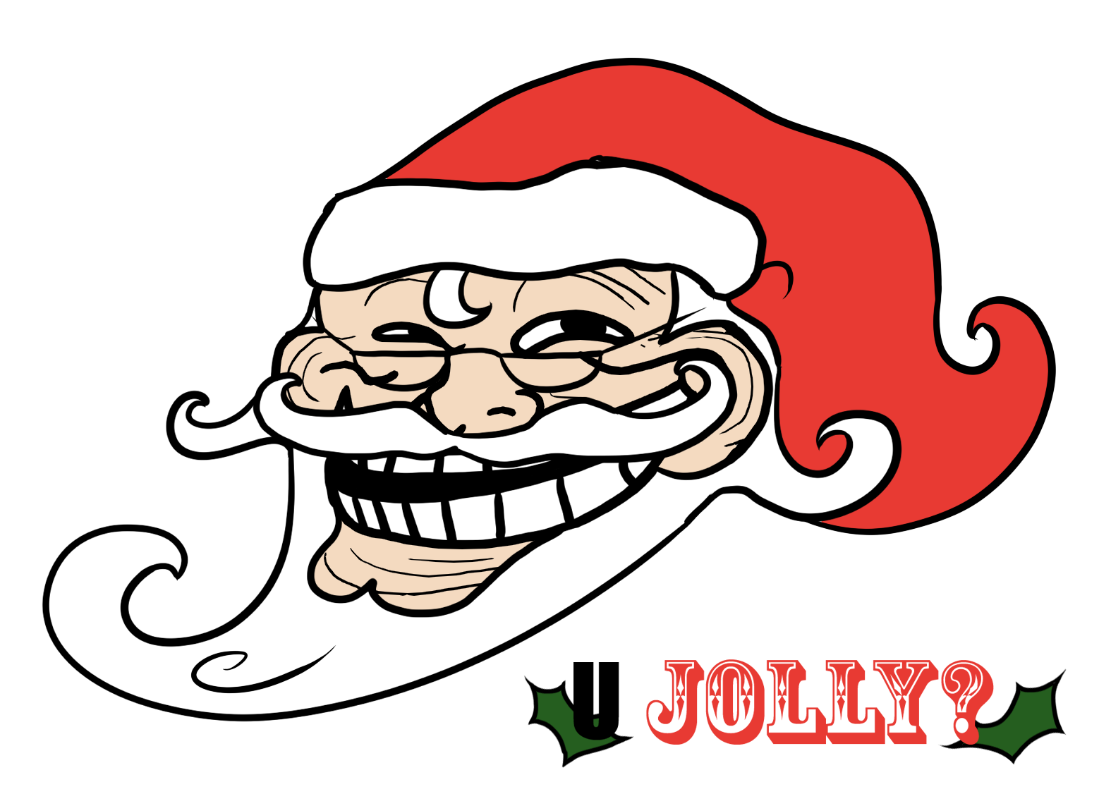 Moustache clipart santa. Image satna klause troll