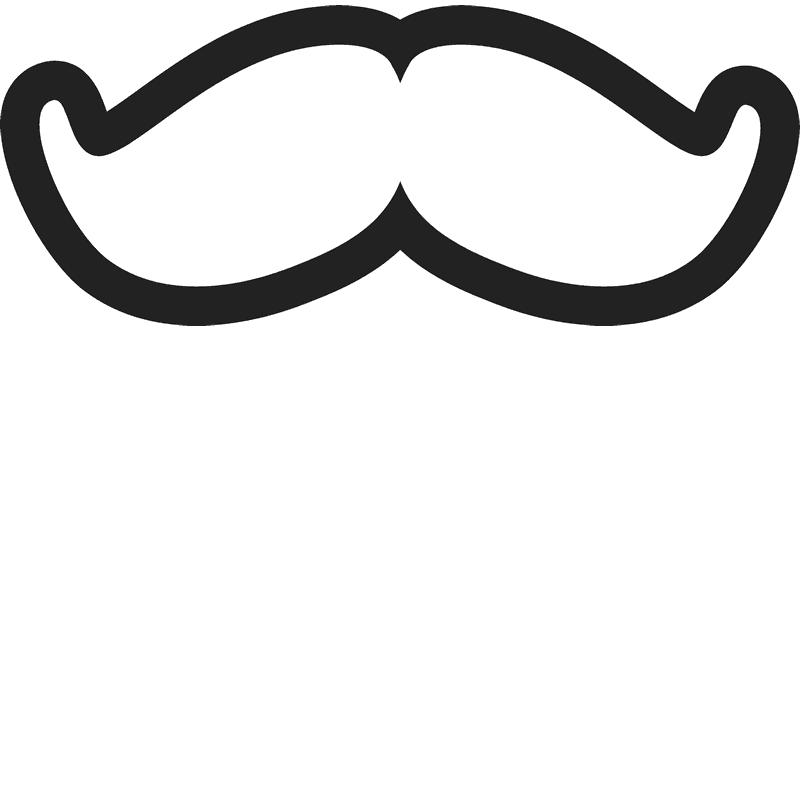 mustache clipart spec