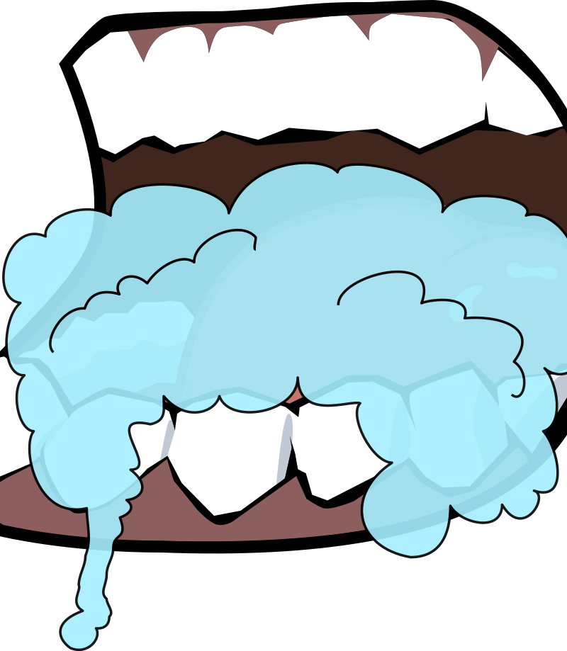 Mouth clipart brush. Foaming medium image png
