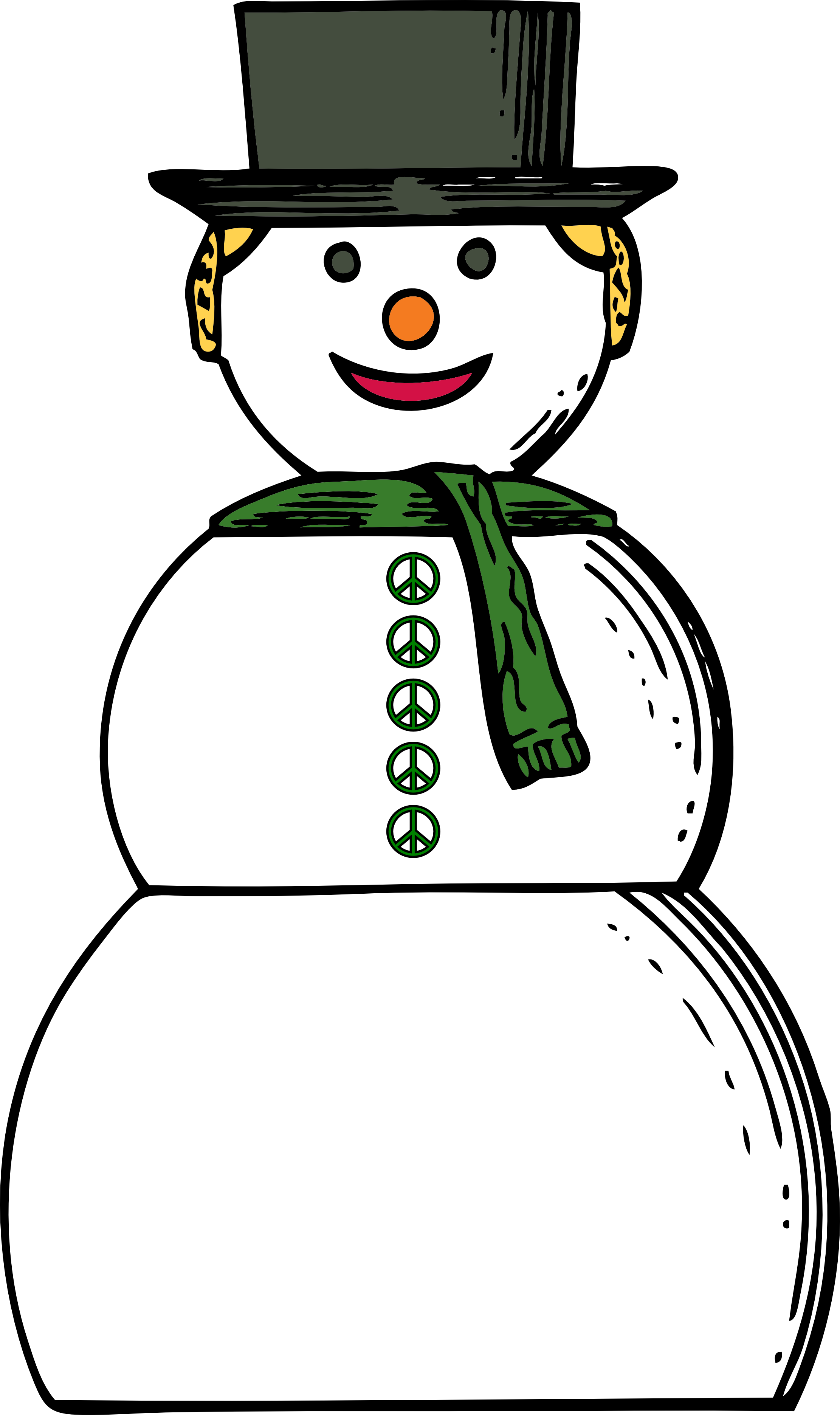 mouth clipart snowman
