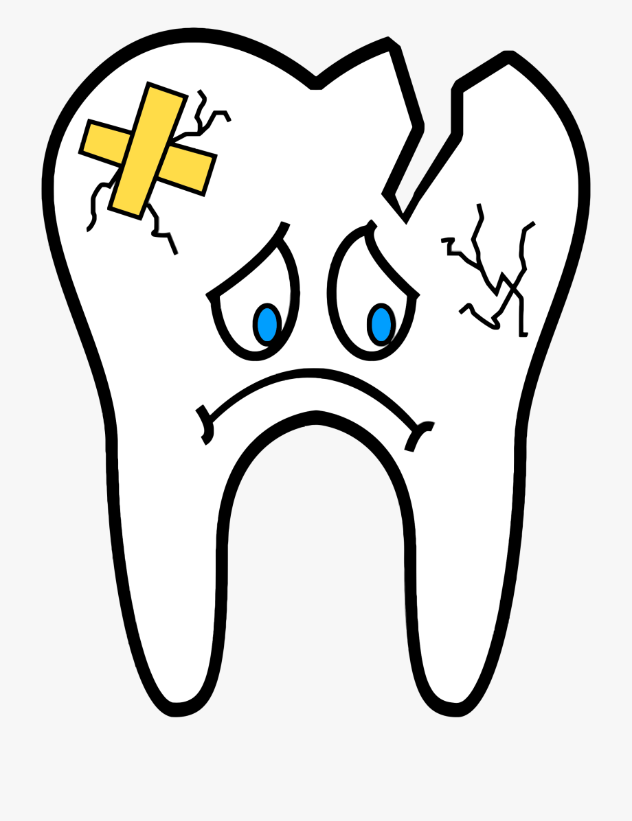 mouth clipart unhealthy tooth