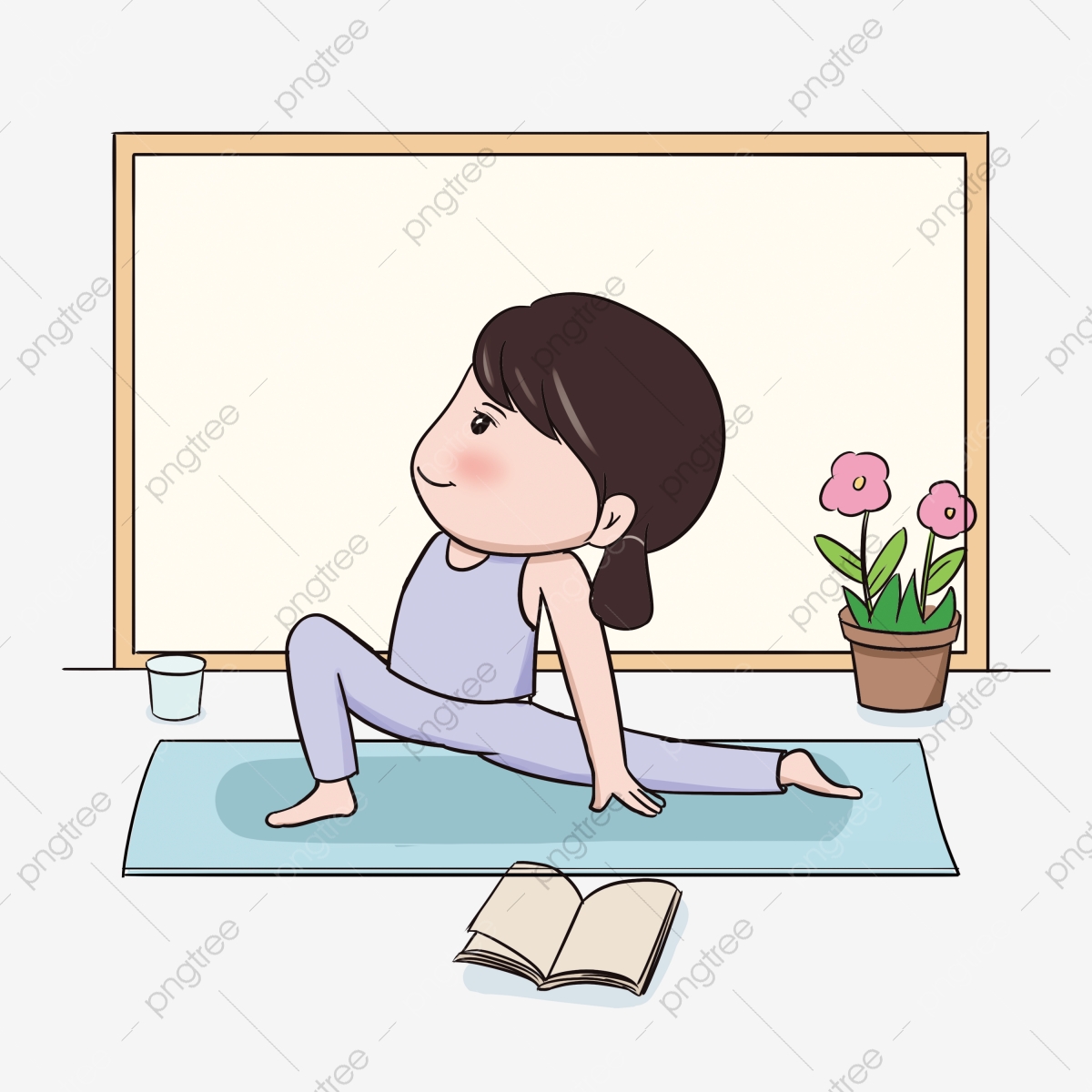 Movement clipart action. Fitness body posture stretch