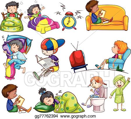 movement clipart energetic kid