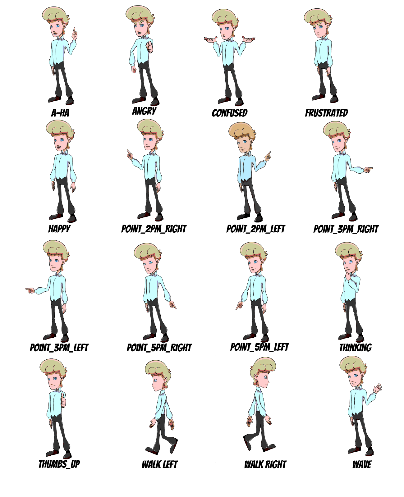 Tom animation pack scribetoons. Movement clipart fit boy