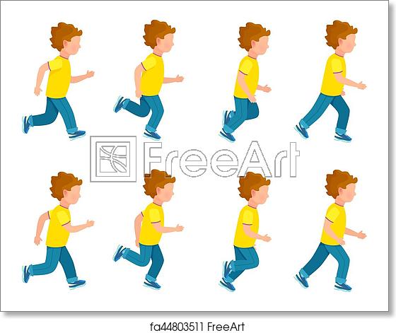 Free art print of. Movement clipart fit boy