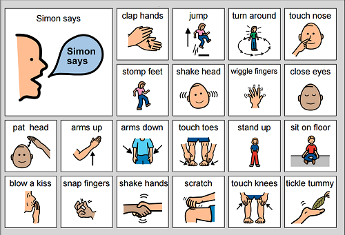 The therapeutic benefits of. Movement clipart simon says