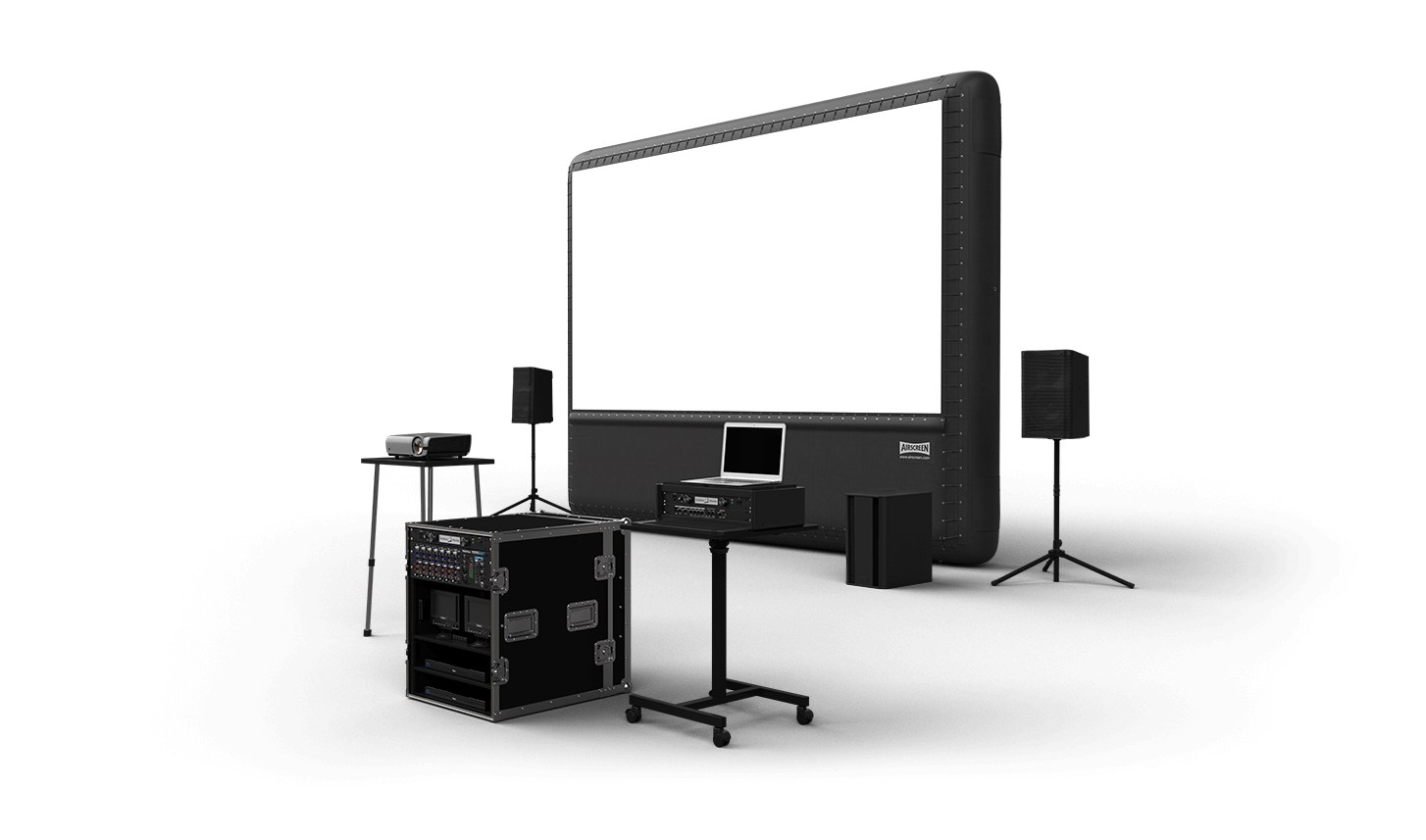 Screen packages outdoor movies. Movie clipart backyard movie