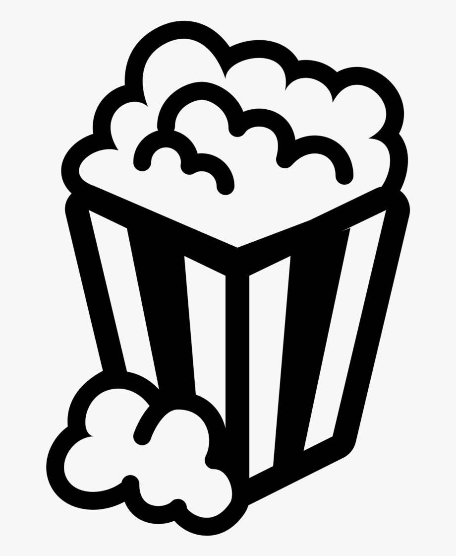 movie clipart black and white