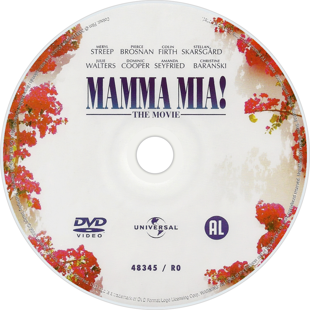 Mamma mia fanart tv. Movie clipart disc