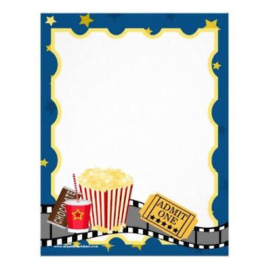 Image result for ticket. Movie clipart invitation template free