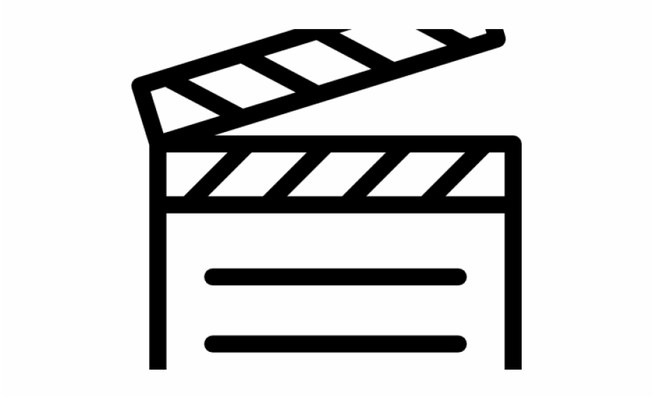 Clapperboard clapper board colouring. Movies clipart movie themed
