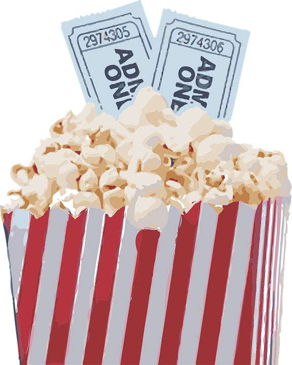 ticket clipart popcorn