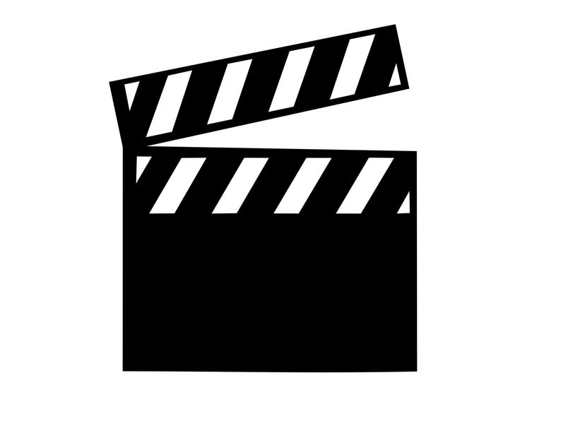 Movies clipart svg. Movie clapper board cinema