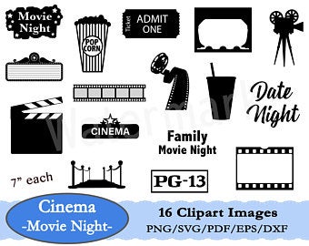 Movie ticket etsy . Movies clipart svg