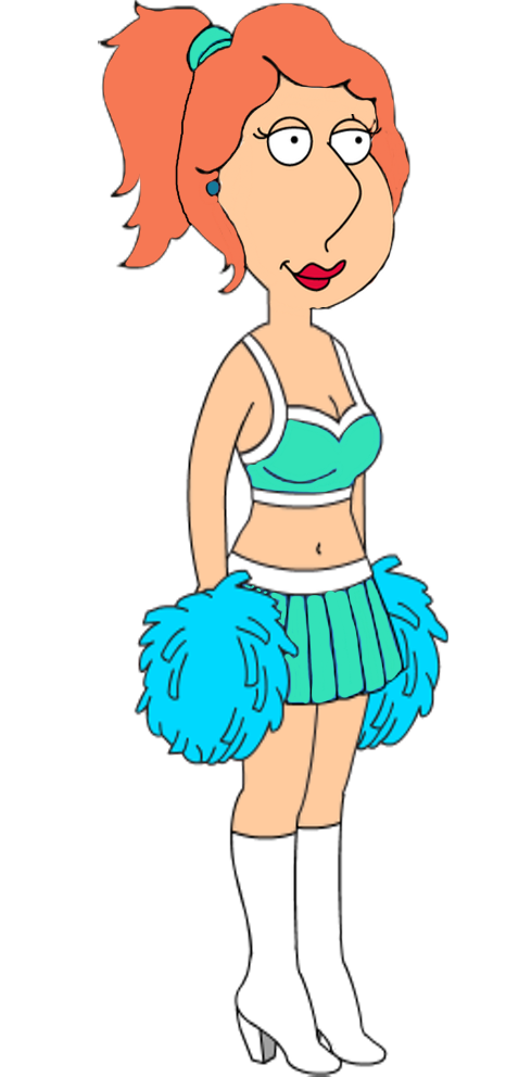 Moving clipart cheerleader. Lois griffin as a