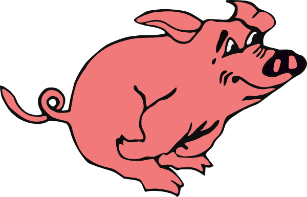Pig clipart walking. Animated free download best