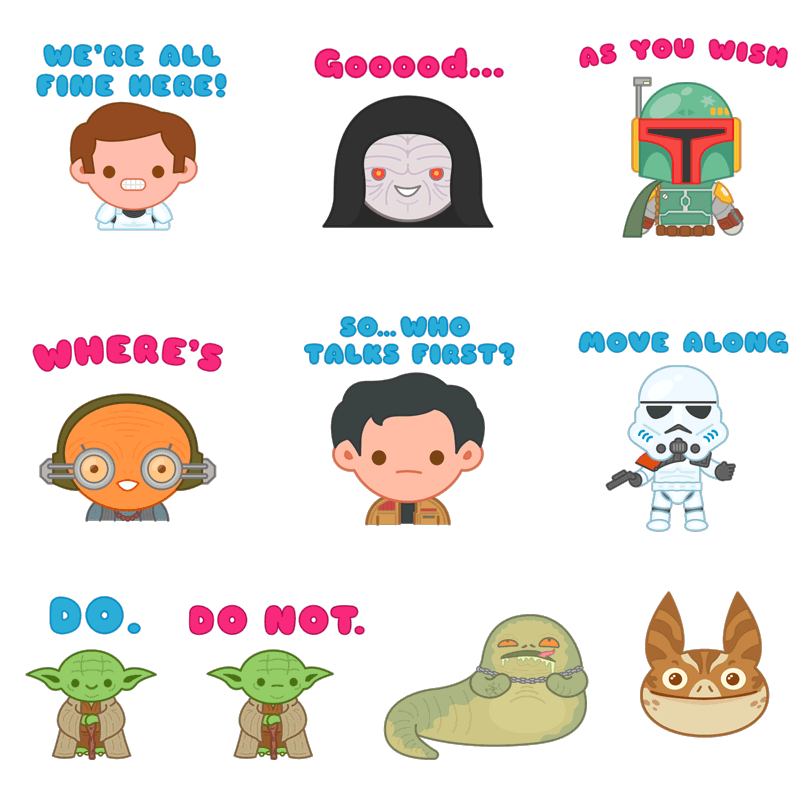 moving clipart star wars