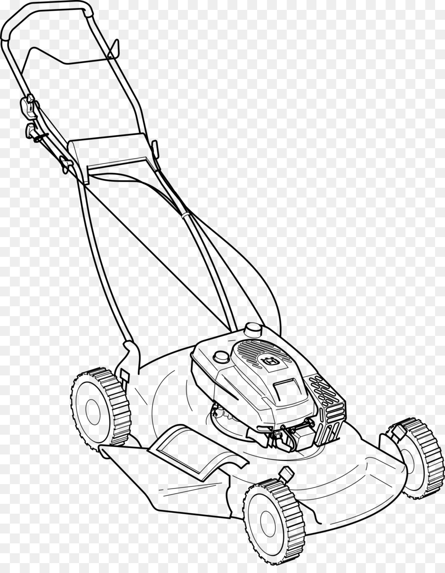 mowing clipart drawn